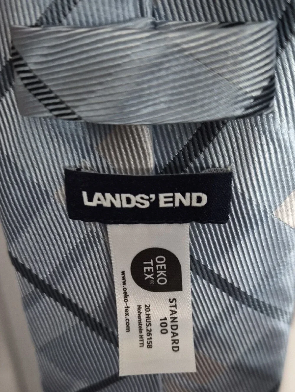 NWOT Light Blue Men's Chase Bank Lands End Tie